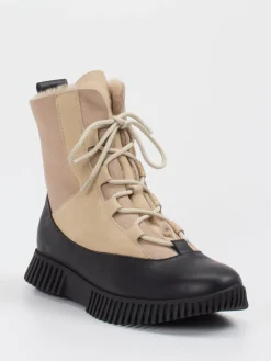 – Schnürboots aus Velours- und Glattleder*Arche Discount