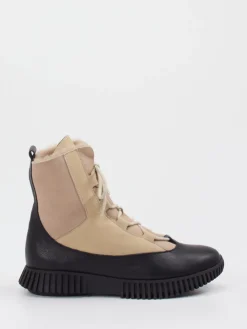 – Schnürboots aus Velours- und Glattleder*Arche Discount