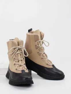 – Schnürboots aus Velours- und Glattleder*Arche Discount