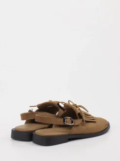 Damen Arche – Slingback-Sandalen aus Leder Cognac