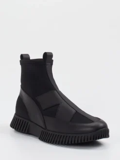 Damen Arche – Sock-Boots aus Textil und Leder