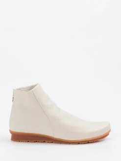 – Stiefelette aus genarbtem Leder cremeweiß*Arche