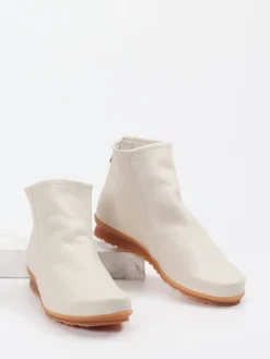 – Stiefelette aus genarbtem Leder cremeweiß*Arche