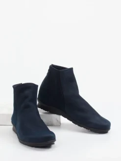 Damen Arche – Stiefeletten aus Hirschleder in Dunkel