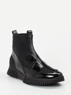 Damen Arche – Stiefeletten aus Lackleder