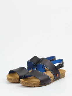 Damen Art – Riemchensandale aus Kalbleder in Schwarz