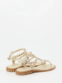 Damen ASH – Riemchensandalen aus Kalbleder mit Goldnieten