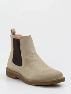 Herren Astorflex – Chelsea Boots aus Veloursleder beigegrau