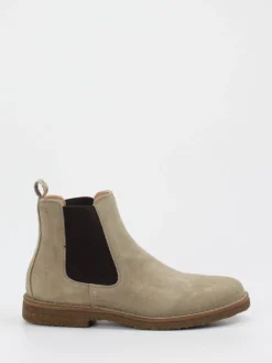 Herren Astorflex – Chelsea Boots aus Veloursleder beigegrau