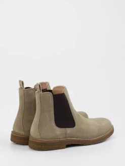 Herren Astorflex – Chelsea Boots aus Veloursleder beigegrau