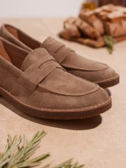 Herren Astorflex – Loafer aus Veloursleder sandfarben