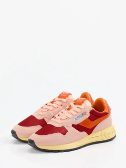 – Retro-Sneaker aus Veloursleder Blassrosa*Autry Best
