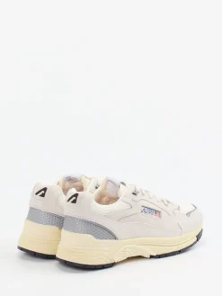 – Retro-Sneaker aus Veloursleder und Mesh Beige*Autry Sale