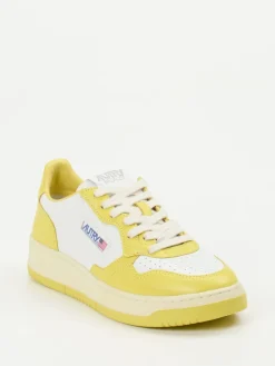 Damen Autry – Sneaker aus Leder in Pastellgelb