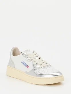 Damen Autry – Sneaker aus Leder in Metallic-Optik