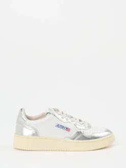 Damen Autry – Sneaker aus Leder in Metallic-Optik