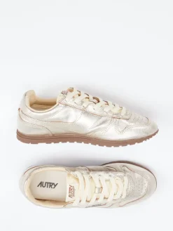 Damen Autry – Sneaker aus Metallicleder farben