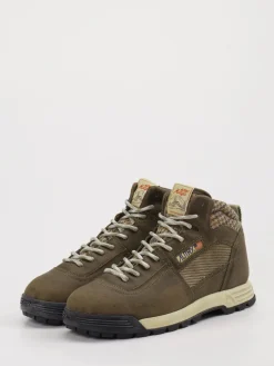Herren Autry – Sneakerboots aus Veloursleder oliv