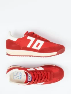 – Retro-Runners aus Nylon und Veloursleder*Back 70 Discount