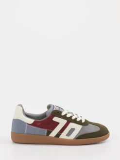– Retro-Sneaker aus Leder in Olivgrün*Back 70 Sale