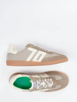 Herren Back 70 – Retro-Sneaker aus Veloursleder in Taupe