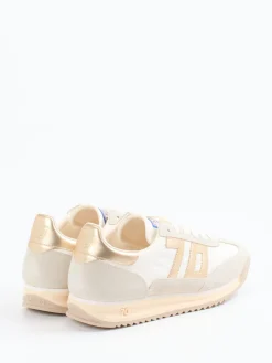 Damen Back 70 – Retro-Sneaker aus Veloursleder Beige