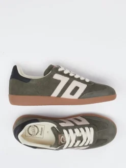 Damen Back 70 – Retro-Sneaker aus Veloursleder oliv