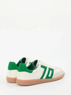 Herren Back 70 – Sneaker aus Kalbleder in Offwhite-Grün