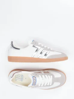 – Sneaker aus Leder mit Metallic-Details*Back 70 Discount