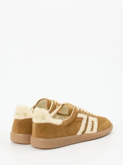 – Sneaker aus Veloursleder karamell*Back 70 Online