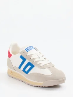 Damen Back 70 – Sneaker aus Veloursleder und Glattleder Offwhite