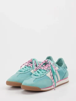 – Sneaker aus Velour/Textil in Türkisgrün*Back 70 Outlet