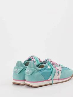 – Sneaker aus Velour/Textil in Türkisgrün*Back 70 Outlet