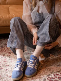 Damen Back 70 – Sneaker aus Veloursleder in Jeans