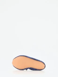 Kinder Beck – Gymnastikschläppchen aus Textil Dunkel