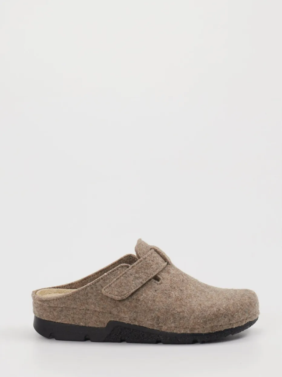 Damen Berkemann – Clogs aus Filz in Beige