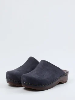 – Clogs aus Veloursleder Dunkel*Berkemann New