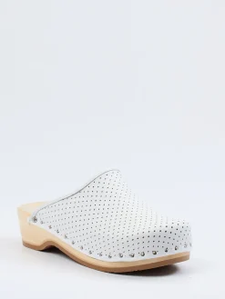 Damen Berkemann – Holzclogs aus Kalbleder grau