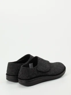 Herren Berkemann – Klett-Hausschuh aus Wollfilz anthrazit