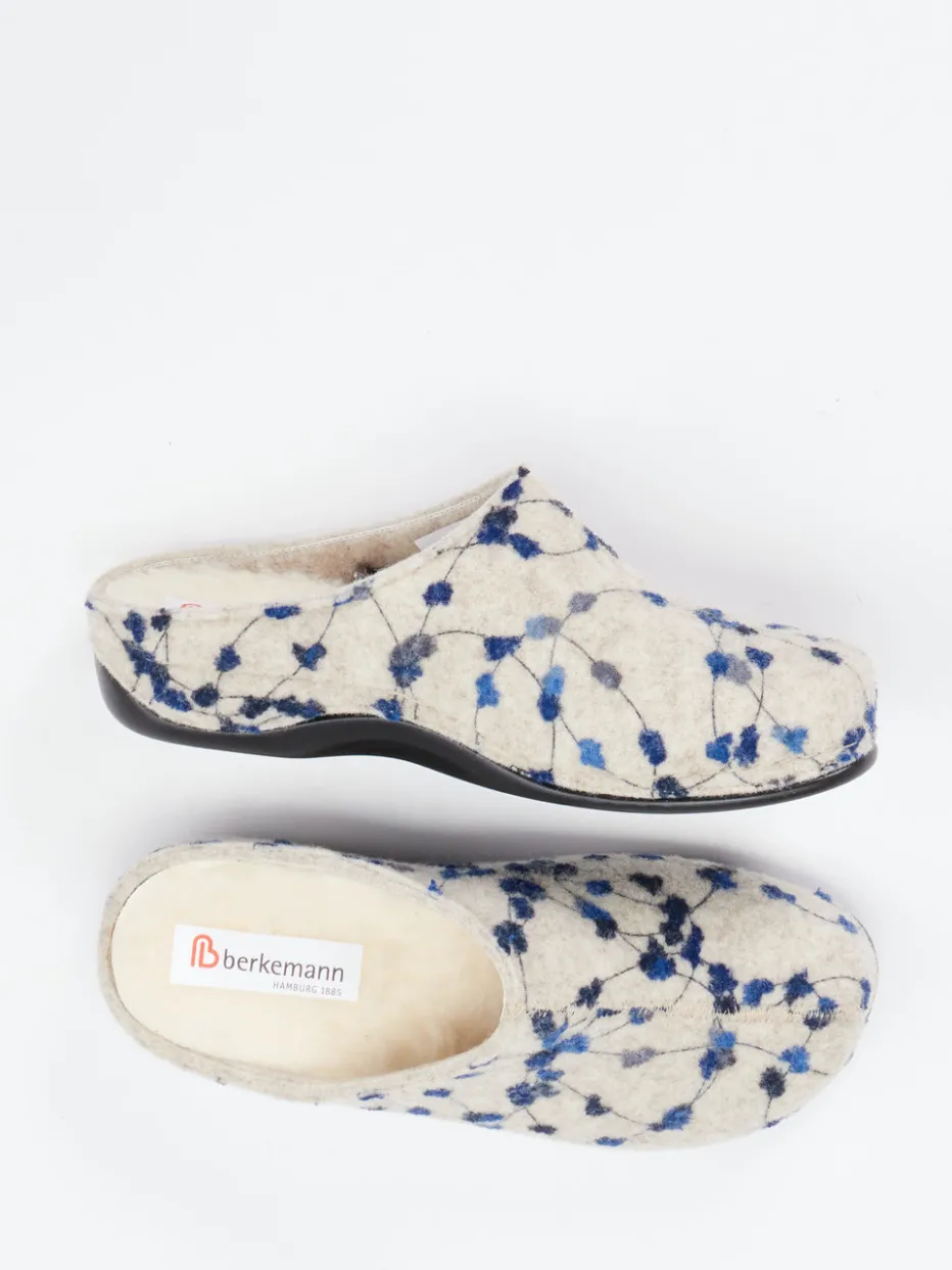 – Pantoffeln aus Wollfilz mit floralem Muster*Berkemann Online