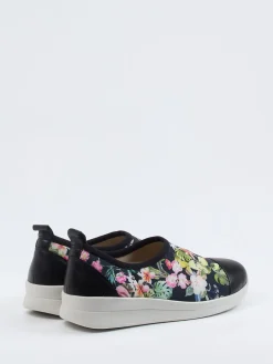 Damen Berkemann – Slip-On Sneaker aus Stretch mit Floralprint