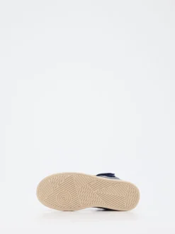 Kinder Bisgaard – High-Top Sneaker aus Metallicleder Dunkel