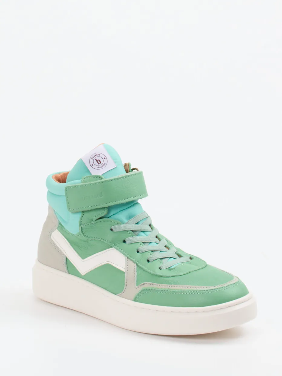 Kinder Bisgaard – High-Top Sneaker aus Kalbleder Mint