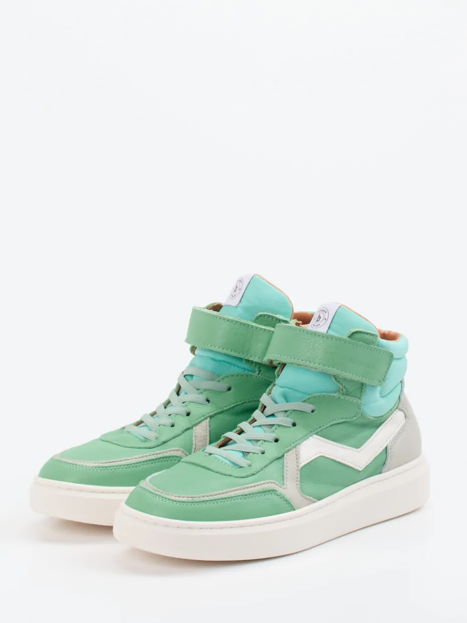 Kinder Bisgaard – High-Top Sneaker aus Kalbleder Mint