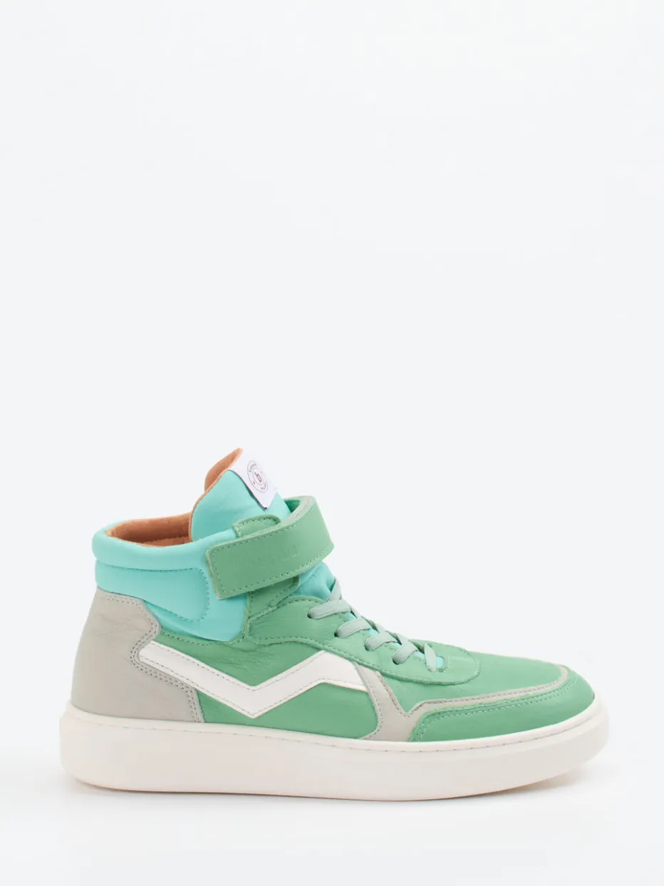 Kinder Bisgaard – High-Top Sneaker aus Kalbleder Mint