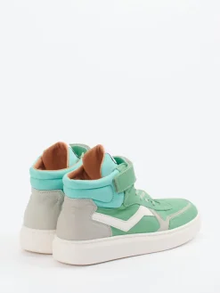 Kinder Bisgaard – High-Top Sneaker aus Kalbleder Mint