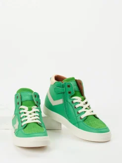 Kinder Bisgaard – High-Top Sneaker aus Lammleder gras