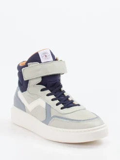 – High-Top Sneaker aus Kalbleder hell*Bisgaard Online