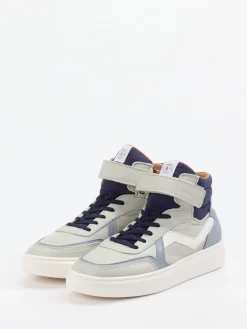 – High-Top Sneaker aus Kalbleder hell*Bisgaard Online