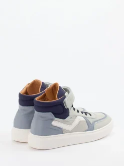 – High-Top Sneaker aus Kalbleder hell*Bisgaard Online